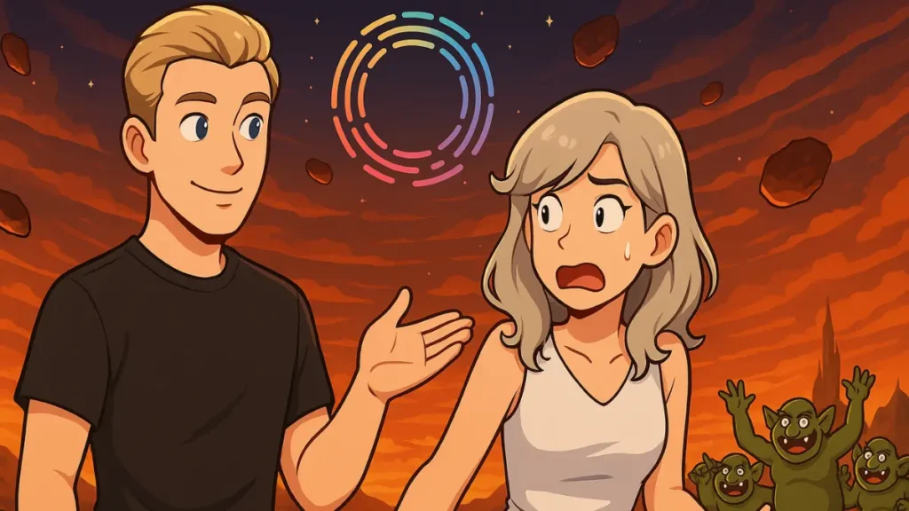 Allthingsmin and CathyCatBaoBao from TheMinCatShow look shocked at TikTok livestream trolls while promoting Reinbow App as a safer alternative for content creators